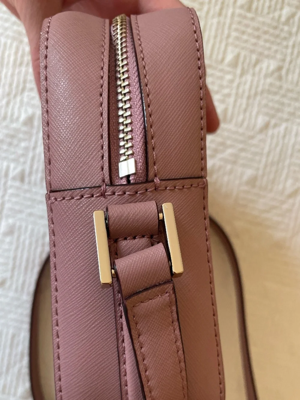 Kate Spade Newbury Lane Cammie crossbody bag in dusty peony pink